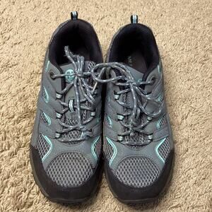 Merrell Unisex Moab 2 Low Lace Non-Marking Sole Gray Hiking Shoes Size 5.5